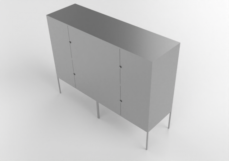 Meubles 3D - Meuble en métal - Ikea - Lixhult - ACCA...