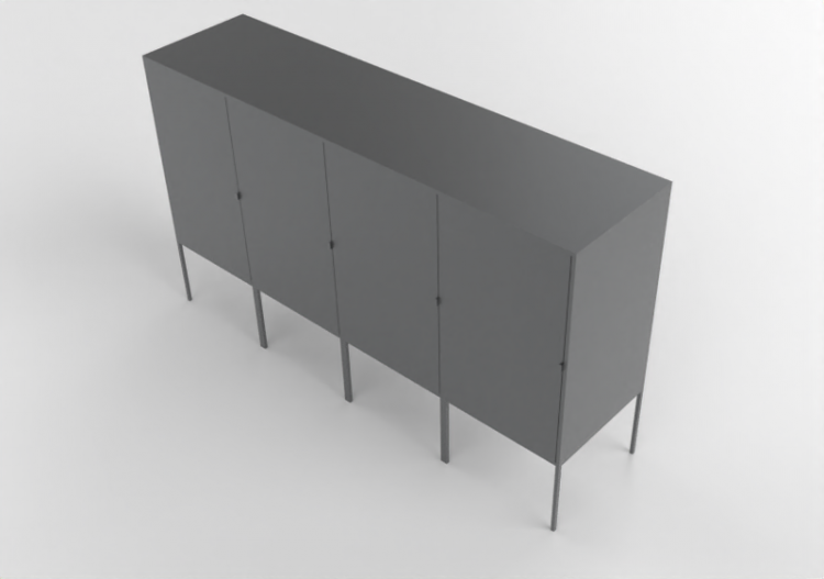 Meubles 3D - Meuble en métal - Ikea - Lixhult - ACCA...