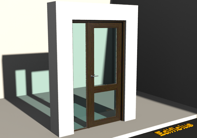 Esquadria 3D - Clássica P[R] 1FB[2VH]+1BANDLAT - ACCA...
