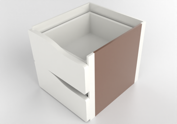 Accessoires 3D - Tiroir en bois laqué - Ikea - Kallax -...