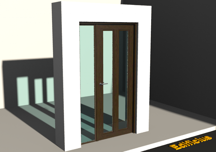 Carpinterías 3D - Clásica P[R] 1HB[2VV]+1LUZLAT - ACCA...