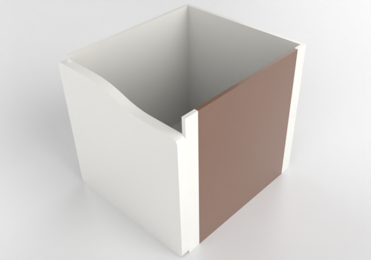Accessoires 3D - Tiroir en bois laqué - Ikea - Kallax -...