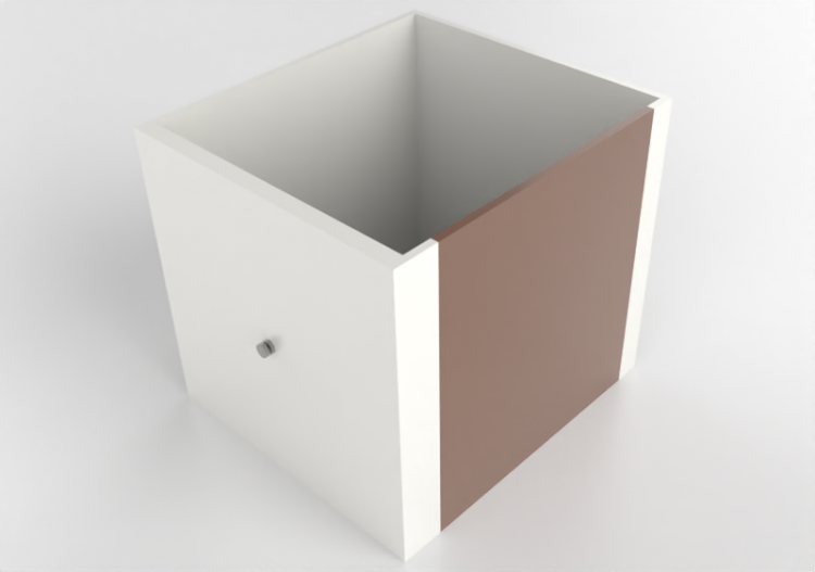 Accessoires 3D - Tiroir en bois laqué - Ikea - Kallax -...