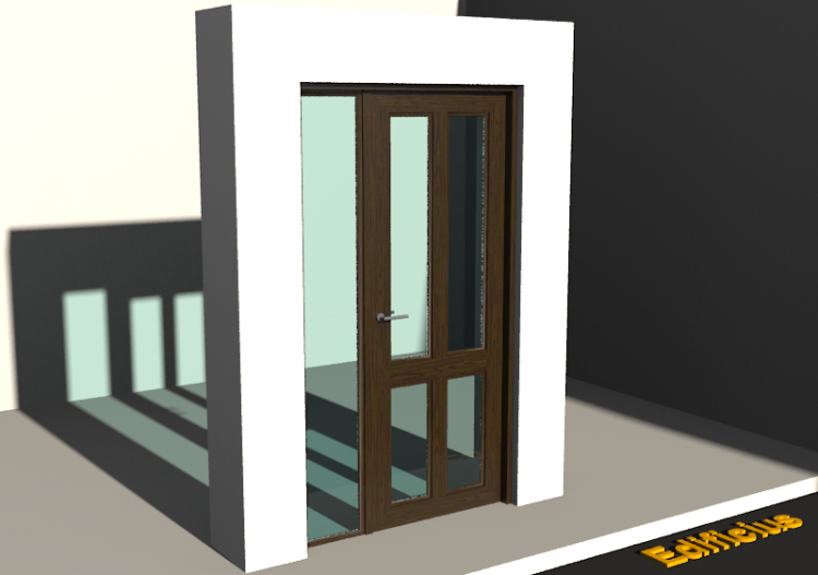 Menuiseries 3D - Classique P[R] 1VB[4V]+1FNCLC - ACCA...