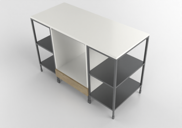Móveis 3D - Composição p/ cozinha - Ikea - Enhet - ACCA...