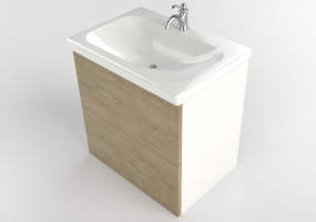3D Waschbecken - Schrank mit Waschbecken - Ikea - Enhet - Tvӓllen
