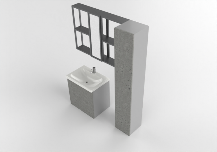 Mobili 3D - Composizione per bagno - Ikea - Enhet - ACCA...
