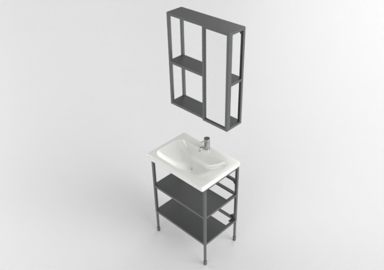 Muebles 3D - Composición para baño - Ikea - Enhet - ACCA...