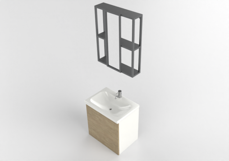 Muebles 3D - Composición para baño - Ikea - Enhet - ACCA...