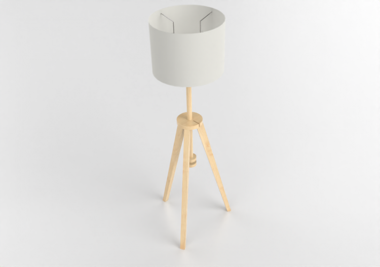 Lâmpada de assoalho 3D - Luminária de chão - Ikea - Lauters...
