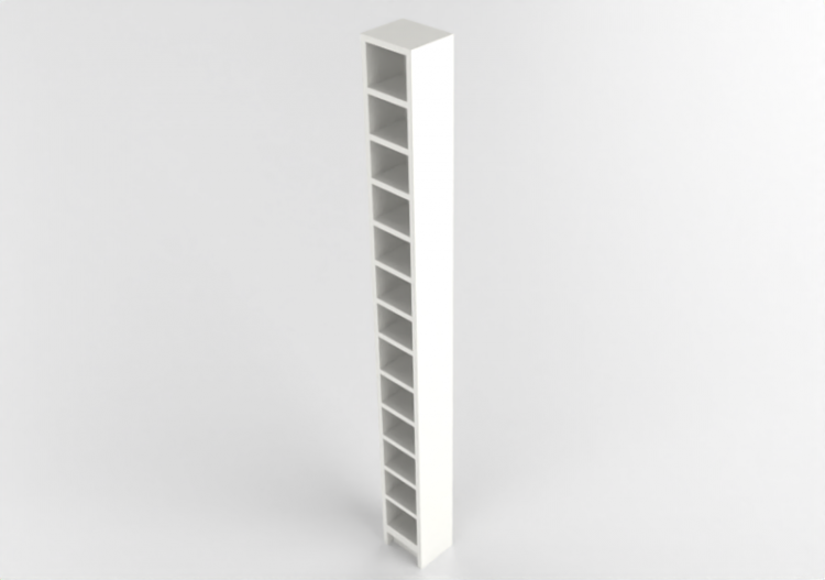 3D Bookshelves and Containers - Lacquered wood bookcase -...