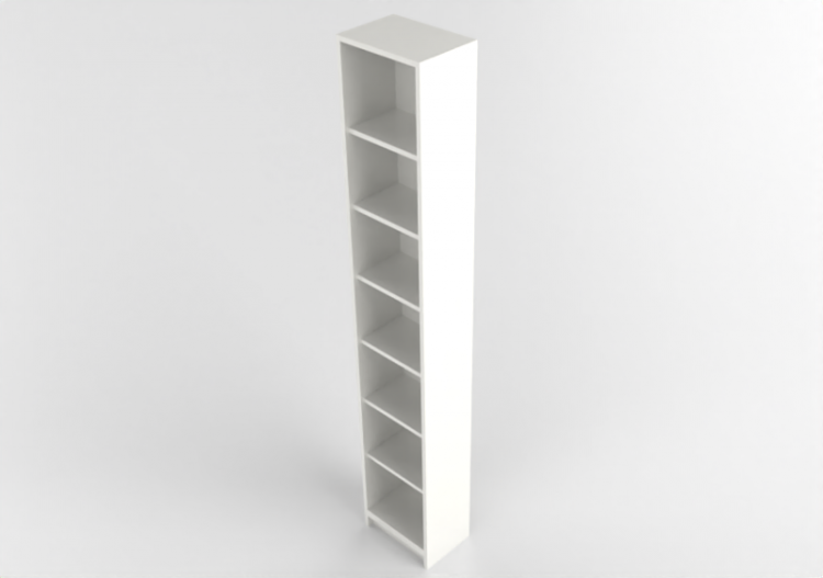 3D Bücherregal und Behälter - Bücherregal aus Holz lackiert...