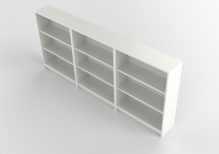 Librerie 3D - Libreria in legno laccato - Ikea - Billy -...