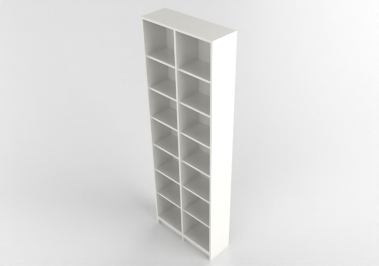 Librerie 3D - Libreria in legno laccato - Ikea - Billy -...