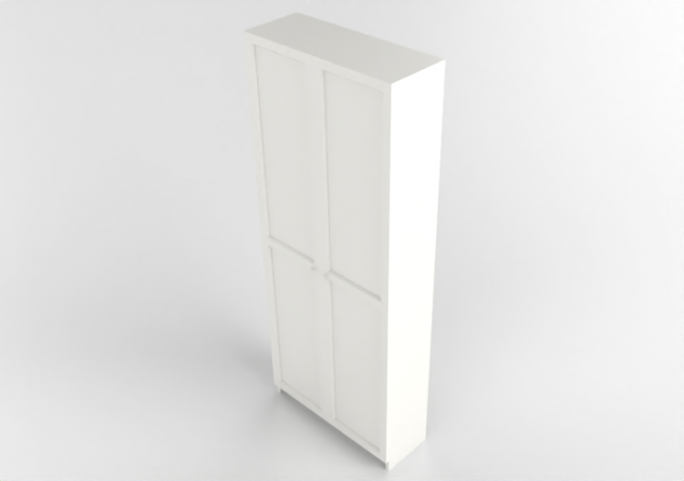 Librerías y Contenedores 3D - Librería con puertas de...