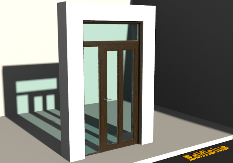 3D Tür/Fenster - Klassisch T[R] 1DF[2VG]+1SL+1OBL - ACCA...
