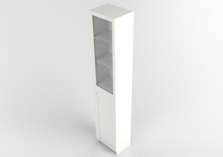 Librerie 3D - Libreria con anta in legno laccato - Ikea -...