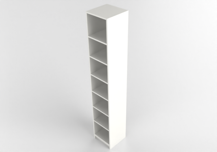 3D Bookshelves and Containers - Lacquered wood bookcase -...