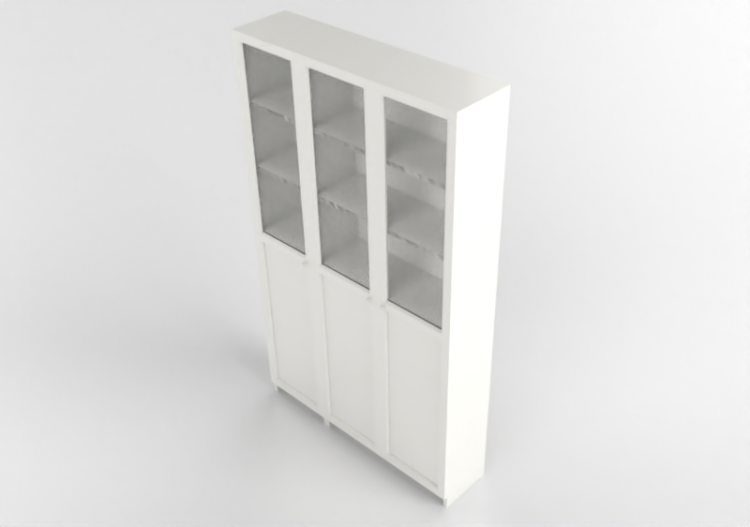 3D Bookshelves and Containers - Bookcase with lacquered...