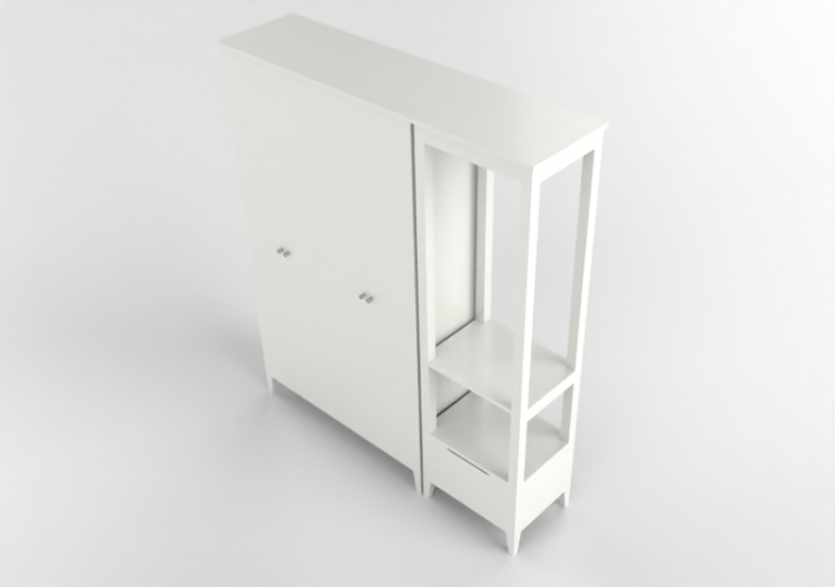 Wardrobes and Cabinets 3D - Wardrobe composition - Ikea -...