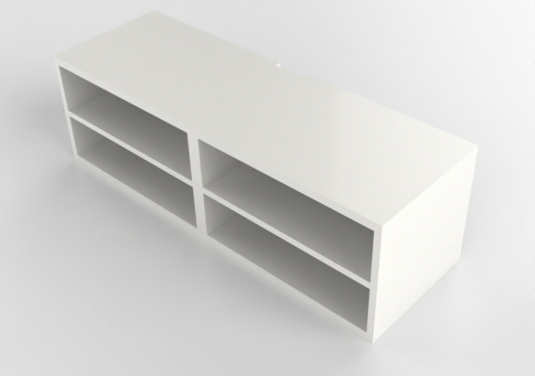 3D Furniture - TV cabinet in lacquered wood - Ikea - Besta...