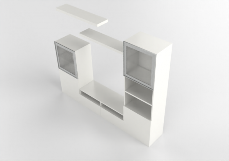 Móveis 3D - Conjunto de móveis para TV - Ikea - Besta -...