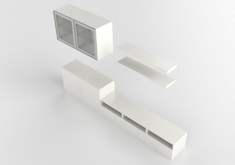 3D Möbel - TV-Möbel, Kombination - Ikea - Besta - ACCA...