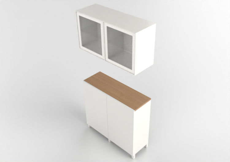 Móveis 3D - Conjunto de móveis - Ikea - Besta - ACCA...