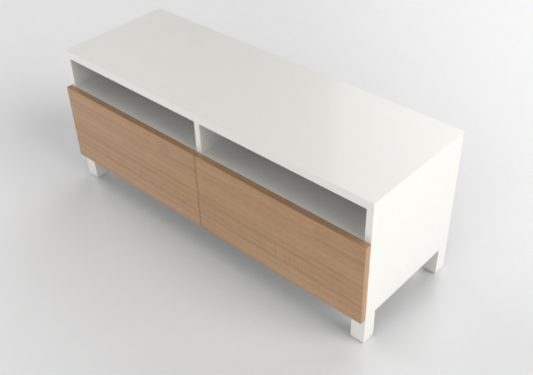 Meubles 3D - Meuble en bois laqué - Ikea - Besta - ACCA...