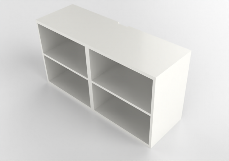 3D Möbel - TV-Schrank aus Holz lackiert - Ikea - Besta -...