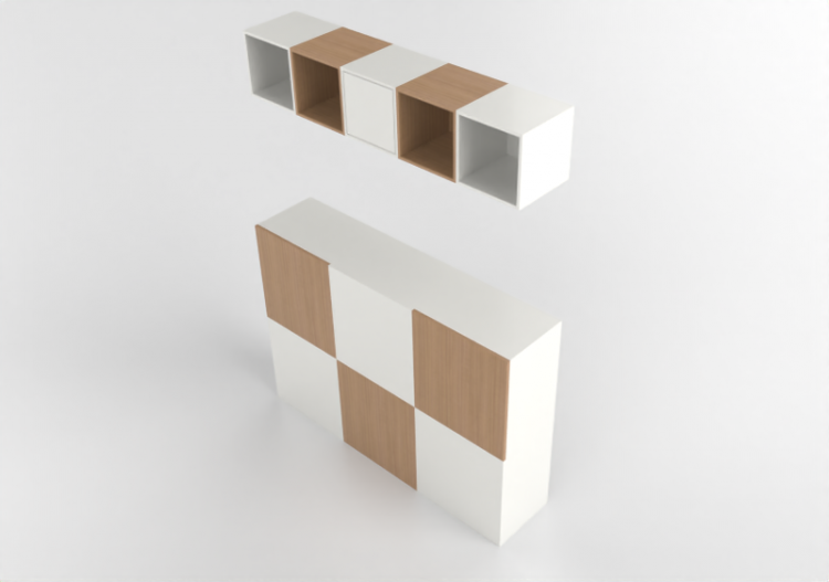 Móveis 3D - Conjunto de móveis - Ikea - Besta - Eket - ACCA...