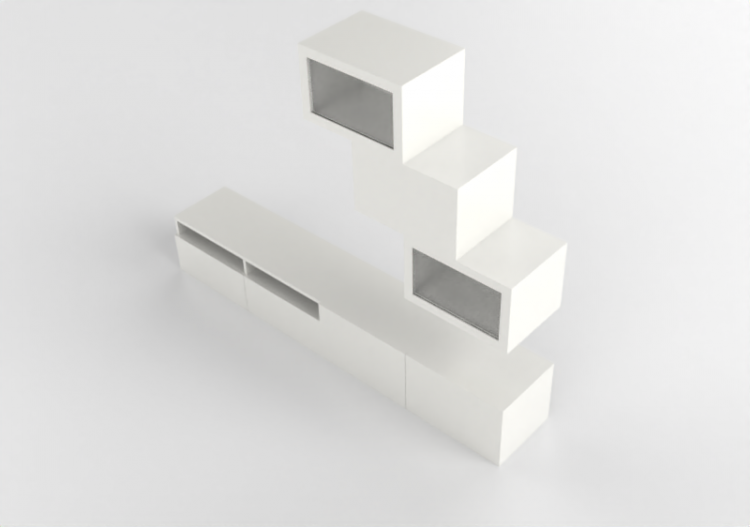 3D Möbel - TV-Möbel, Kombination - Ikea - Besta - ACCA...