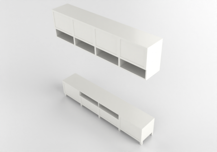 3D Möbel - TV-Möbel, Kombination - Ikea - Besta - ACCA...