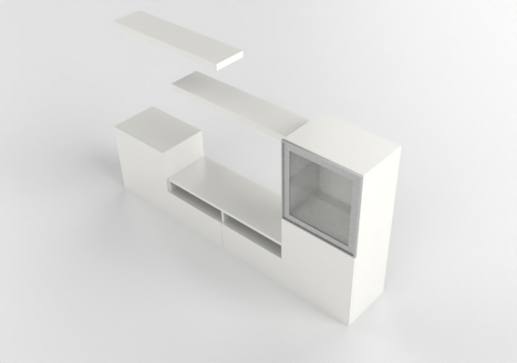 Muebles 3D - Composición de muebles para TV - Ikea - Besta...