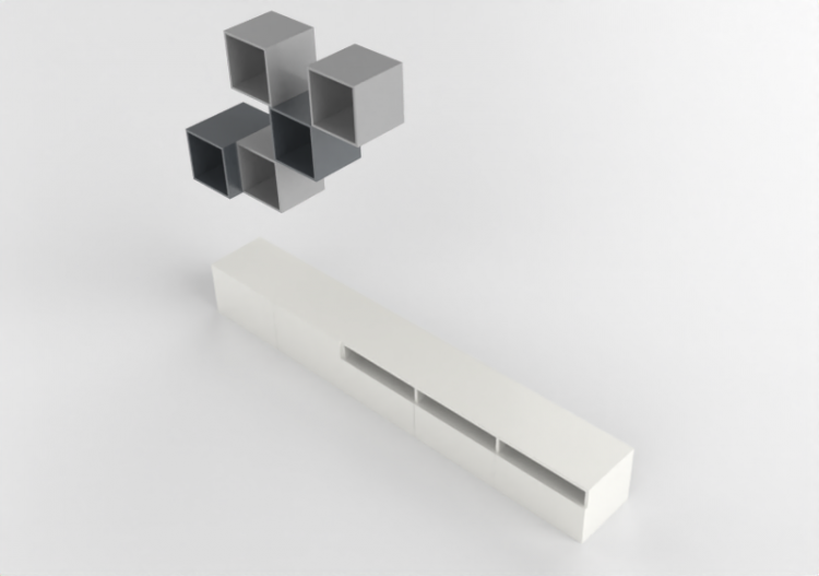 3D Furniture - Furniture Composition for TV - Ikea - Besta...