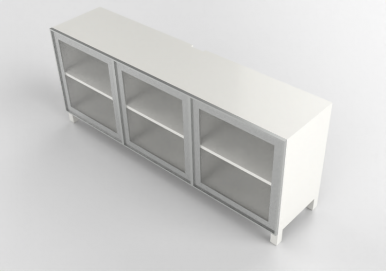 Móveis 3D - Móvel de madeira envernizada - Ikea - Besta -...