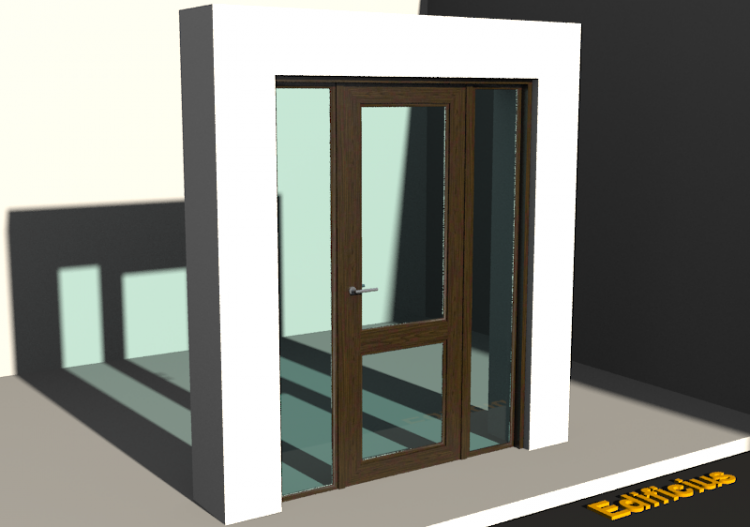 Carpinterías 3D - Clásica P[R] 1HB[2VH]+2LUZLAT - ACCA...