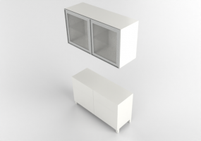 Móveis 3D - Conjunto de móveis - Ikea - Besta