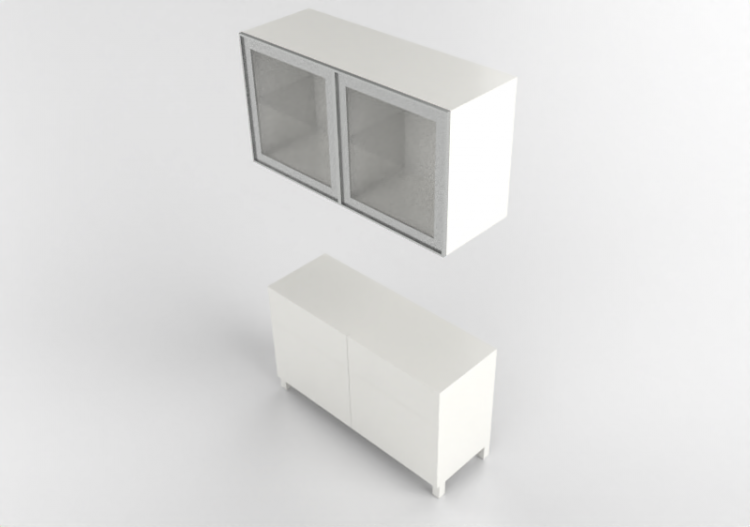 3D Furniture - Furniture composition - Ikea - Besta - ACCA...