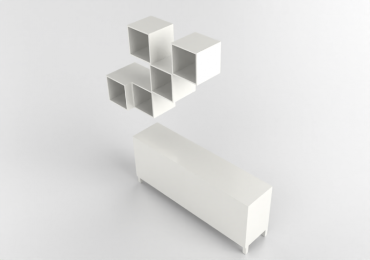 Móveis 3D - Conjunto de móveis para TV - Ikea - Besta -...