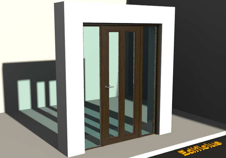 Carpinterías 3D - Clásica P[R] 1HB[2VV]+2LUZLAT - ACCA...