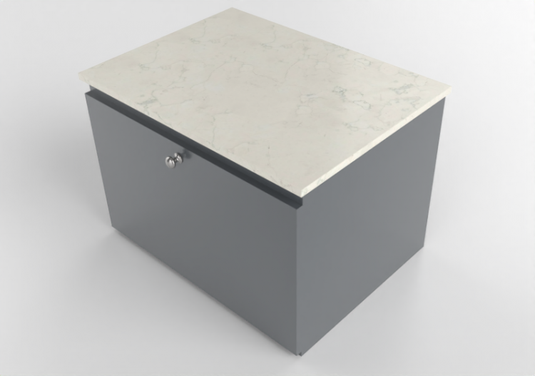 Mobili 3D - Mobile per lavabo in legno laccato - Ikea -...