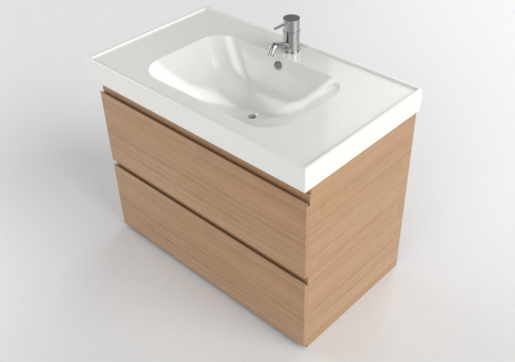 3D Möbel - Kombination für Badezimmer - Ikea - Godmorgon -...