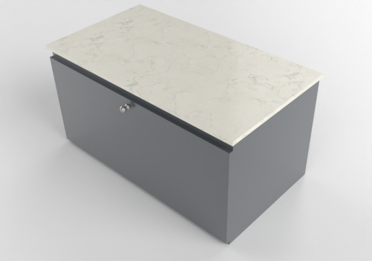 Mobili 3D - Mobile per lavabo in legno laccato - Ikea -...