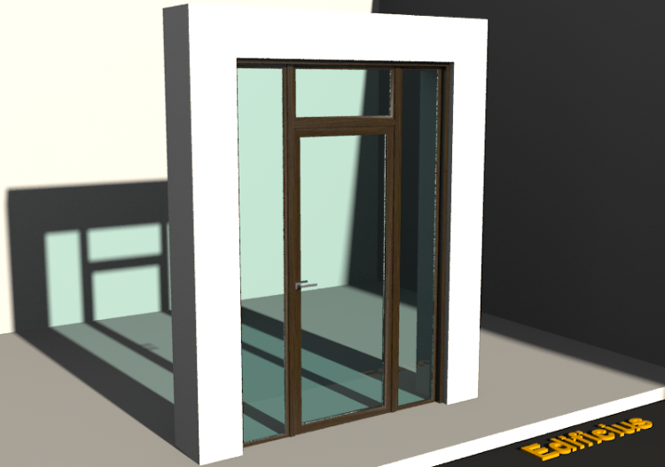 3D Tür/Fenster - Klassisch T[R] 1DF[AG]+2SL+1OBL - ACCA...