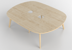 Escritorios 3D - Escritorio rectangular - Senator - Palio - PLBMT2418-AB