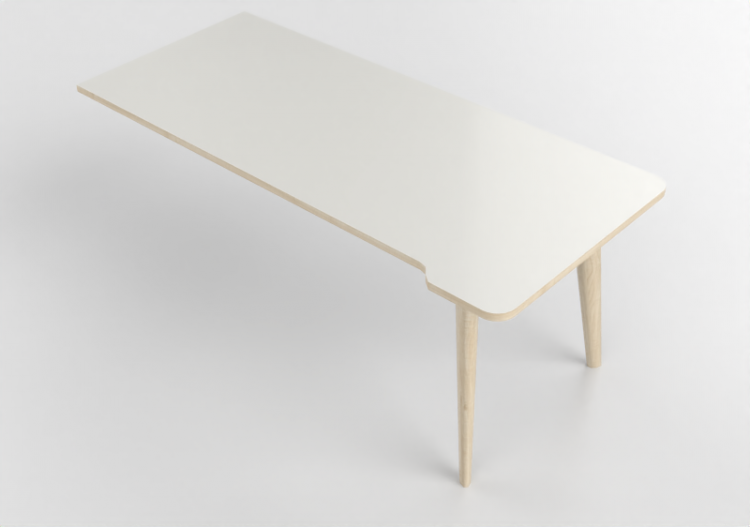 Escrivaninhas 3D - Escrivaninha retangular modular -...