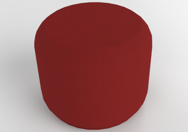 3D Sessel und Sofas - Pouf aus Stoff - Ikea - Stockholm -...