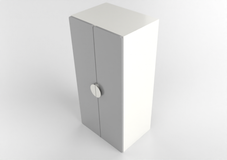 Wardrobes and Cabinets 3D - Wooden wardrobe - lacquered...