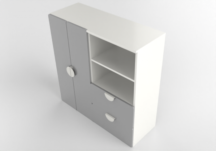 Wardrobes and Cabinets 3D - Wardrobe composition - Ikea -...